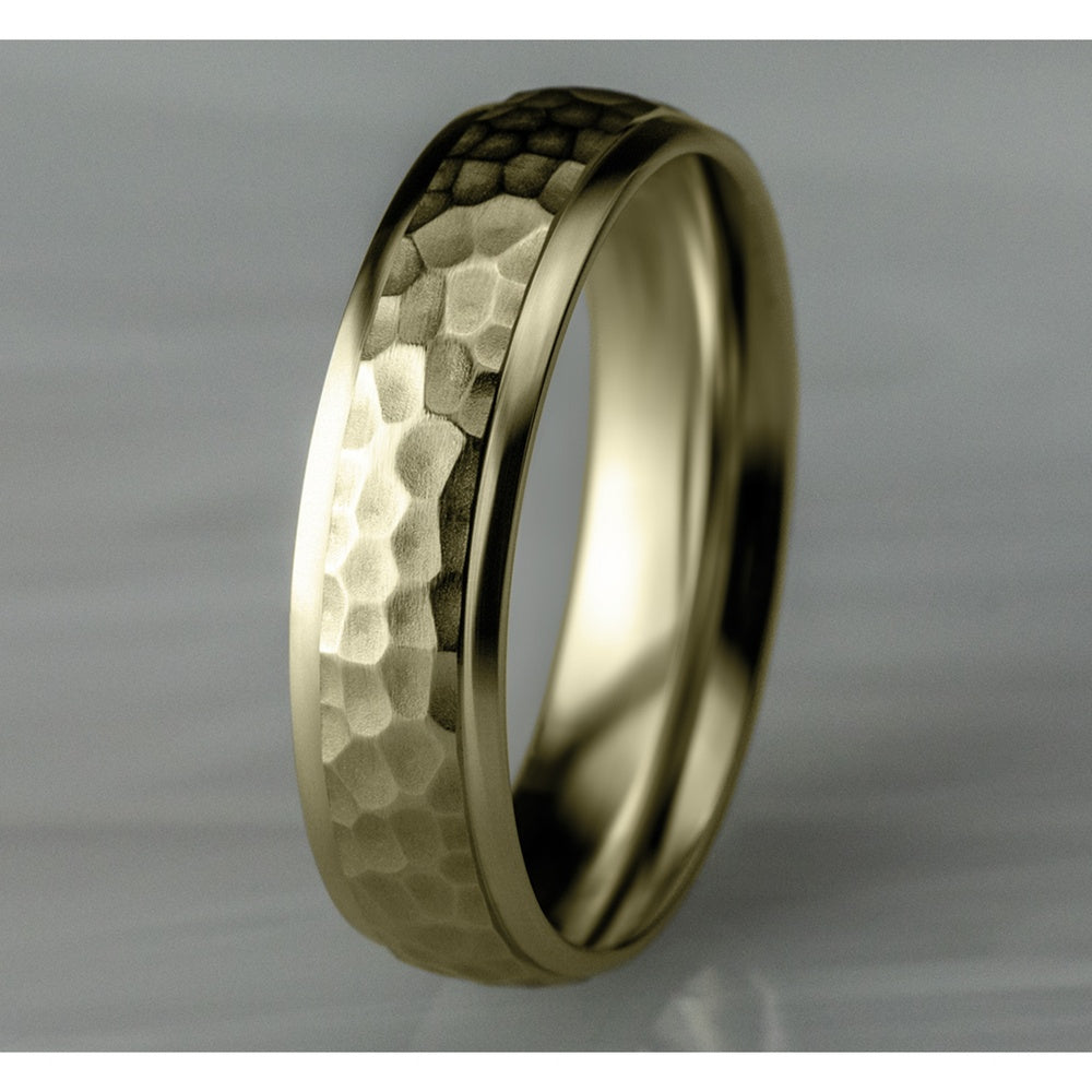 The Swanson Men's Wedding Band in 14K Yellow Gold - 6mm Width by Benchmark