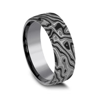 The Switch Men's Wedding Band in Grey Tantalum - 7.5mm Width by Tantalum