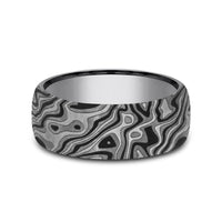 The Switch Men's Wedding Band in Grey Tantalum - 7.5mm Width by Tantalum