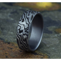 The Switch Men's Wedding Band in Grey Tantalum - 7.5mm Width by Tantalum