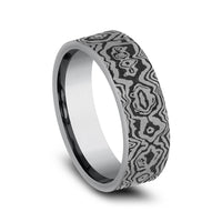 The Sword Men's Wedding Band in Grey Tantalum - 7mm Width by Tantalum