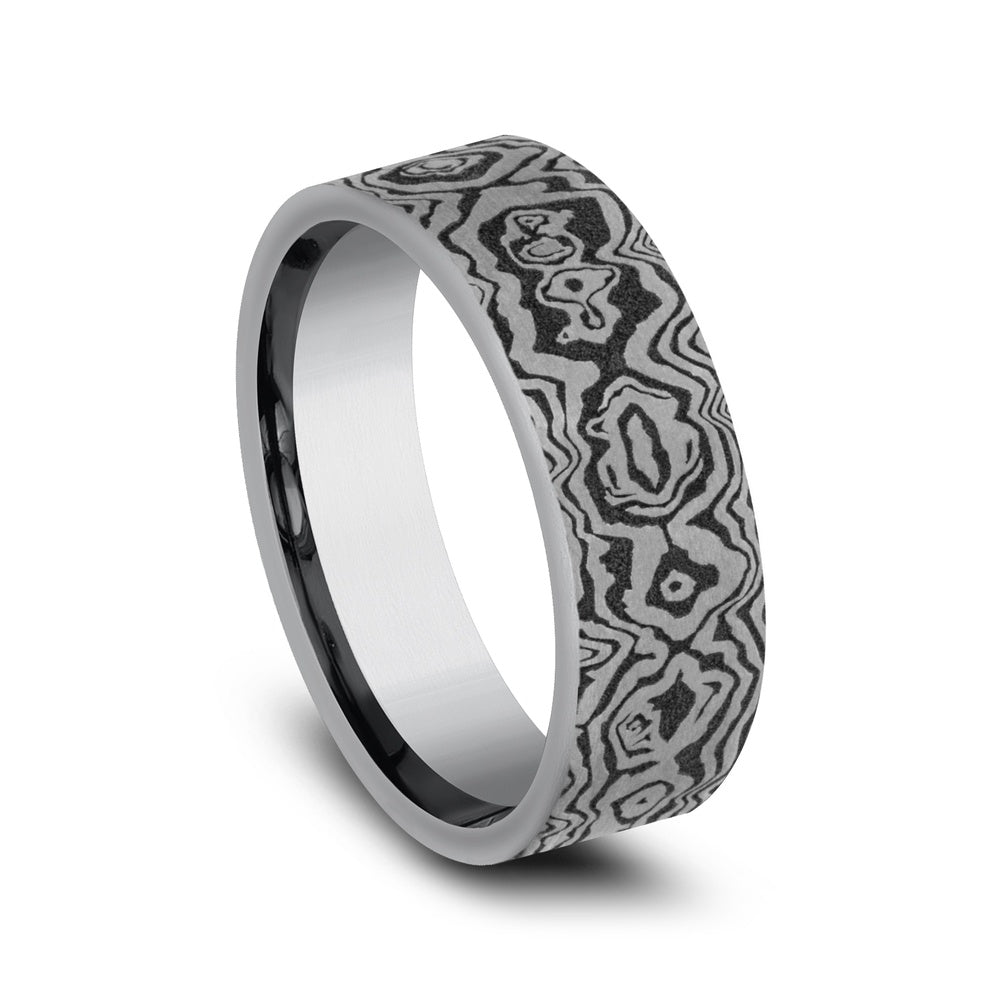 The Sword Men's Wedding Band in Grey Tantalum - 7mm Width by Tantalum