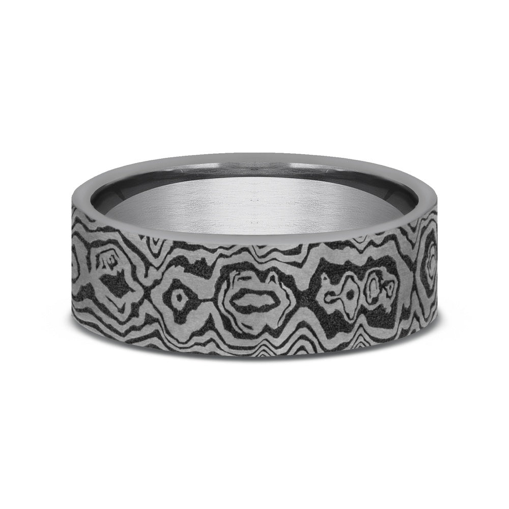 The Sword Men's Wedding Band in Grey Tantalum - 7mm Width by Tantalum