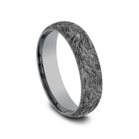 The Tamlin Men's Wedding Band in Grey Tantalum - 6mm Width by Tantalum