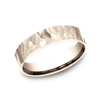 The Taylor Men's Wedding Band in 14K Rose Gold - 5mm Width by Benchmark