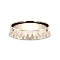 The Taylor Men's Wedding Band in 14K Rose Gold - 5mm Width by Benchmark