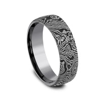 The Torsion Men's Wedding Band in Grey Tantalum - 6.5mm Width by Tantalum