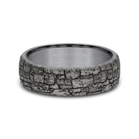 The Troy Men's Wedding Band in Grey Tantalum - 6.5mm Width by Tantalum