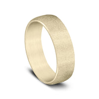 The Vale Men's Wedding Band in 14K Yellow Gold - 6.5mm Width by Benchmark