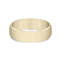 The Vale Men's Wedding Band in 14K Yellow Gold - 6.5mm Width by Benchmark