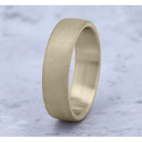 The Vale Men's Wedding Band in 14K Yellow Gold - 6.5mm Width by Benchmark