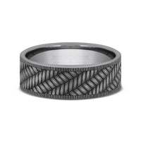 The Vanguard Men's Wedding Band in Grey Tantalum - 7mm Width by Tantalum