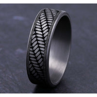 The Vanguard Men's Wedding Band in Grey Tantalum - 7mm Width by Tantalum
