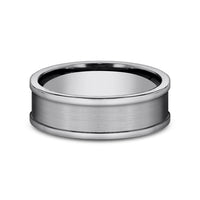 The Vanquisher Men's Wedding Band in Tungsten - 7mm Width by Forge