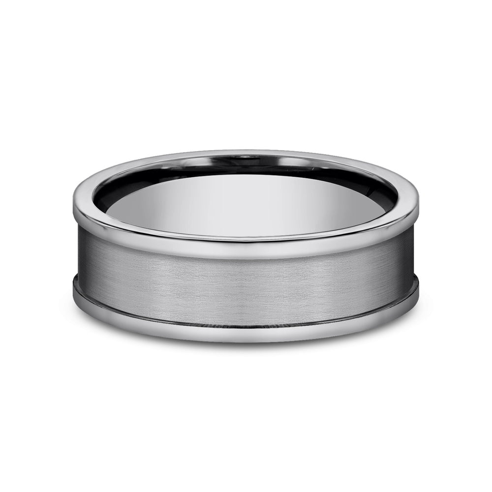 The Vanquisher Men's Wedding Band in Tungsten - 7mm Width by Forge