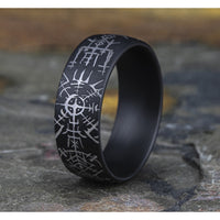 The Viking Men's Wedding Band in Tantalum - 8mm Width by Tantalum