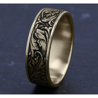 The Vineyard Men's Wedding Band in 14K Yellow Gold - 7.5mm Width by Benchmark