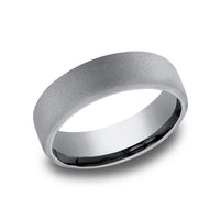 The Visionary Men's Wedding Band in Grey Tantalum - 6.5mm Width by Tantalum