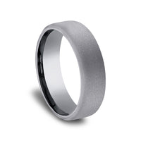 The Visionary Men's Wedding Band in Grey Tantalum - 6.5mm Width by Tantalum