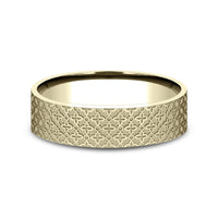 The Vulcan Men's Wedding Band in 14K Yellow Gold - 6mm Width by Benchmark