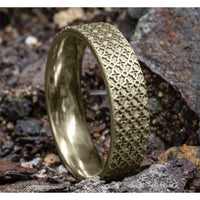The Vulcan Men's Wedding Band in 14K Yellow Gold - 6mm Width by Benchmark