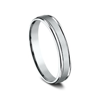 The Washington Men's Wedding Band in 14K White Gold - 4.5mm Width by Benchmark