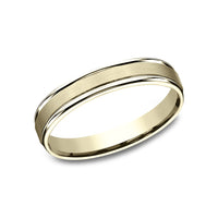 The Washington Men's Wedding Band in 14K Yellow Gold - 4.5mm Width by Benchmark