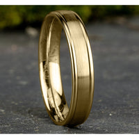 The Washington Men's Wedding Band in 14K Yellow Gold - 4.5mm Width by Benchmark