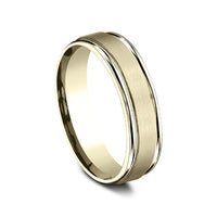 The Washington Men's Wedding Band in 14K Yellow Gold - 6mm Width by Benchmark