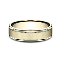 The Washington Men's Wedding Band in 14K Yellow Gold - 6mm Width by Benchmark