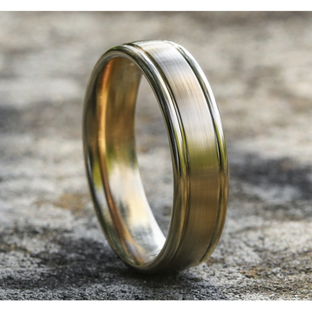 The Washington Men's Wedding Band in 14K Yellow Gold - 6mm Width by Benchmark