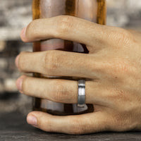 The Washington Men's Wedding Band in White Cobalt - 6mm Width by Forge