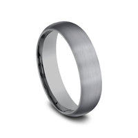 The Watchman Men's Wedding Band in Grey Tantalum - 6mm Width by Tantalum