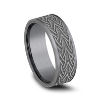 The Waterford Men's Wedding Band in Grey Tantalum - 7mm Width by Tantalum