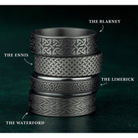 The Waterford Men's Wedding Band in Grey Tantalum - 7mm Width by Tantalum