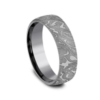 The Wild Men's Wedding Band in Grey Tantalum - 6.5mm Width by Tantalum