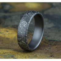 The Wild Men's Wedding Band in Grey Tantalum - 6.5mm Width by Tantalum