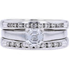 Timeless 14K White Gold Asscher-Cut Diamond Bridal Set