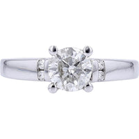 Timeless 14K White Gold Diamond Engagement Ring - 1.06 Carats