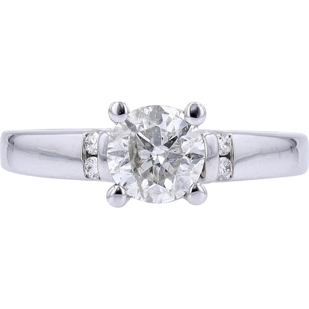 Timeless 14K White Gold Diamond Engagement Ring - 1.06 Carats