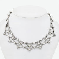 Timeless Elegance Tiffany & Co. Platinum Diamond and Pearl Collar Necklace