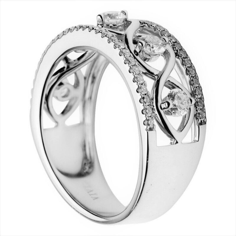 Twist Design Diamond Ring