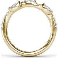 Twisted Band with Alternating Round and Marquise Diamonds by Fana - 0.52 Carat Total Diamond Weight