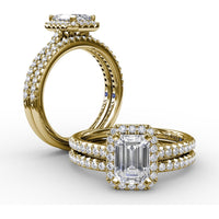 Twisted Diamond Wedding Band with Pavé Set Round Diamonds by Fana - 0.11 Carat Total Diamond Weight
