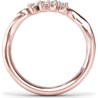 Twisted Pear Diamond Wedding Band by Fana - 0.20 Carat Total Diamond Weight