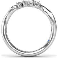 Twisted Pear Diamond Wedding Band by Fana - 0.20 Carat Total Diamond Weight