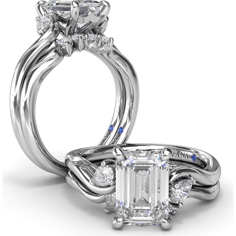 Twisted Pear Diamond Wedding Band by Fana - 0.20 Carat Total Diamond Weight
