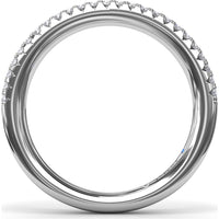 Two-Row Pavé Diamond Band with Round Brilliant Cut Diamonds by Fana - 0.38 Carat Total Diamond Weight