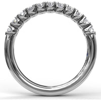 U-Prong Set Round Diamond Wedding Band by Fana - 0.44 Carat Total Diamond Weight