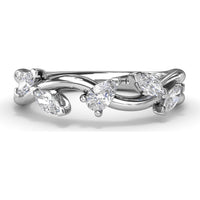 Vine-Inspired Band with Marquise and Pear Diamonds by Fana - 0.50 Carat Total Diamond Weight